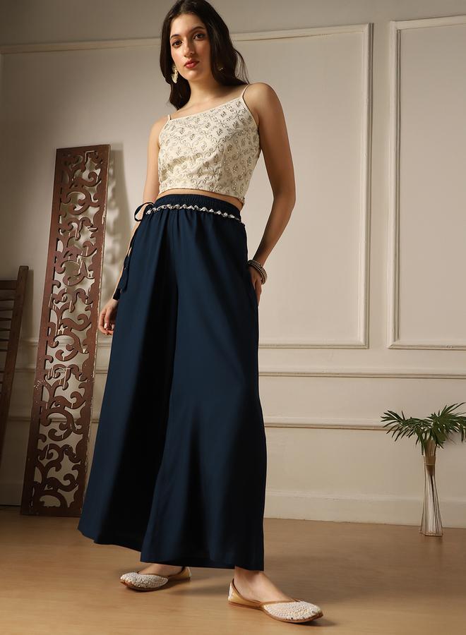 globus Women Wide Leg Palazzo Pants - Image 5